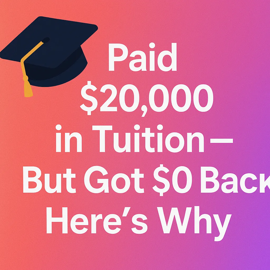 🎓 Paid Over $20,000 in Tuition But Got $0 Back? Here’s Why (Explained Simply)