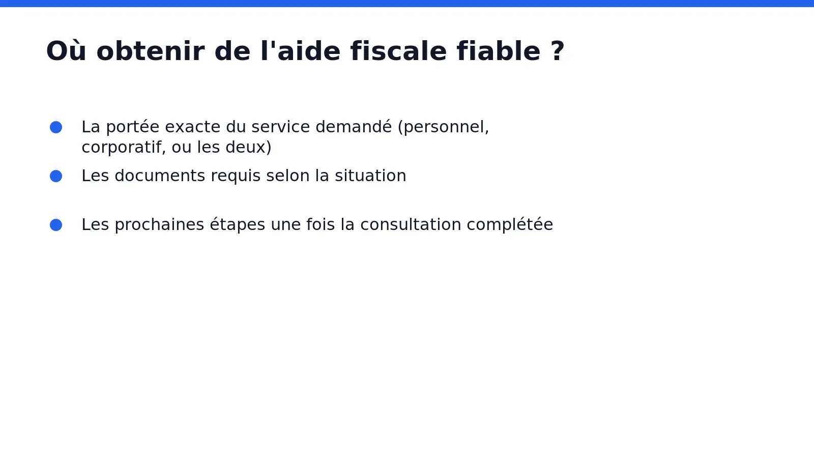 Une entreprise fondée par une femme, préparant des déclarations personnelles et corporatives dans toutes les